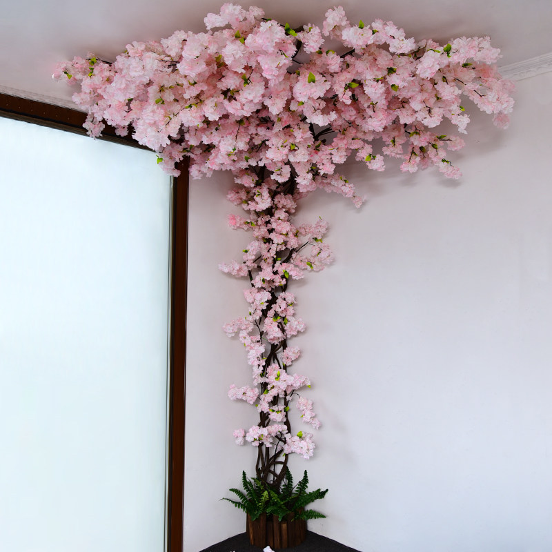 仿真藤蔓花装饰花墙树藤假花藤条网红玫瑰花瀑布墙面背景绿植造景