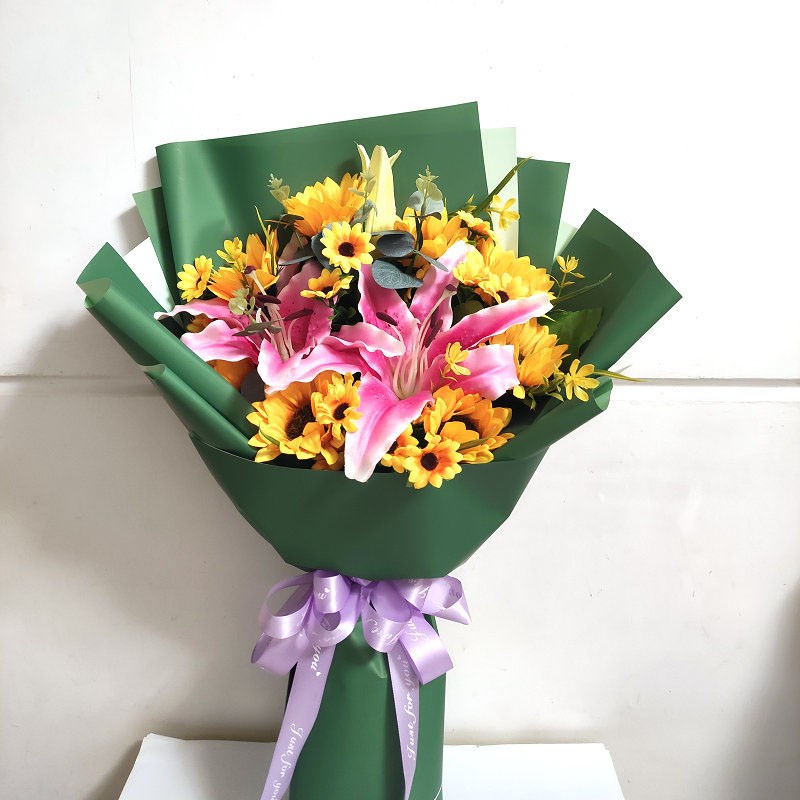 仿真花束手捧花颁奖舞台献花交车假花毕业季拍照教师节母亲节绢花