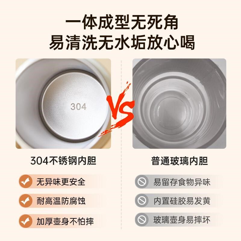 电热杯小型烧水壶便携式旅行携带电加热水杯保温一体迷你养生壶