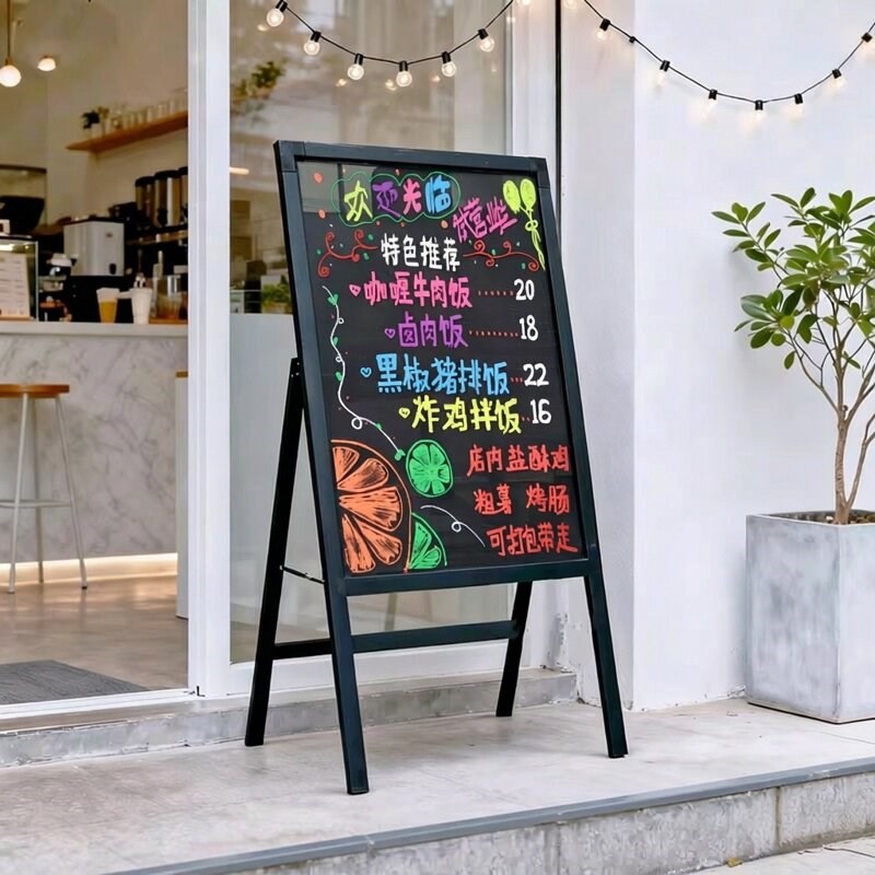 展示牌小黑板店铺用发光广告牌支架式商用手写活动招牌电子荧光板
