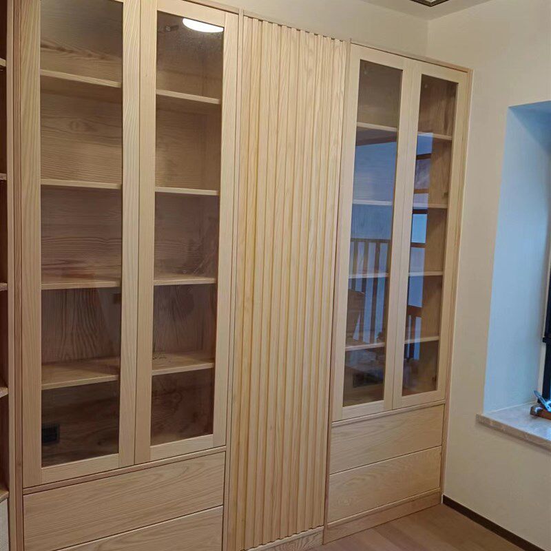广州全屋定制整体衣柜子全实木卧室白蜡红橡樱桃木黑胡桃榫卯定制