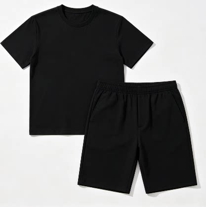 Dior Summer Set — Black · Short Sleeve Short