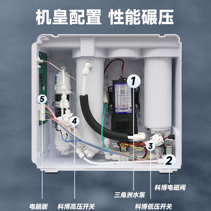 直饮净水器ro反渗透净水机家用diy通用型滤芯节水厨房600G过滤器