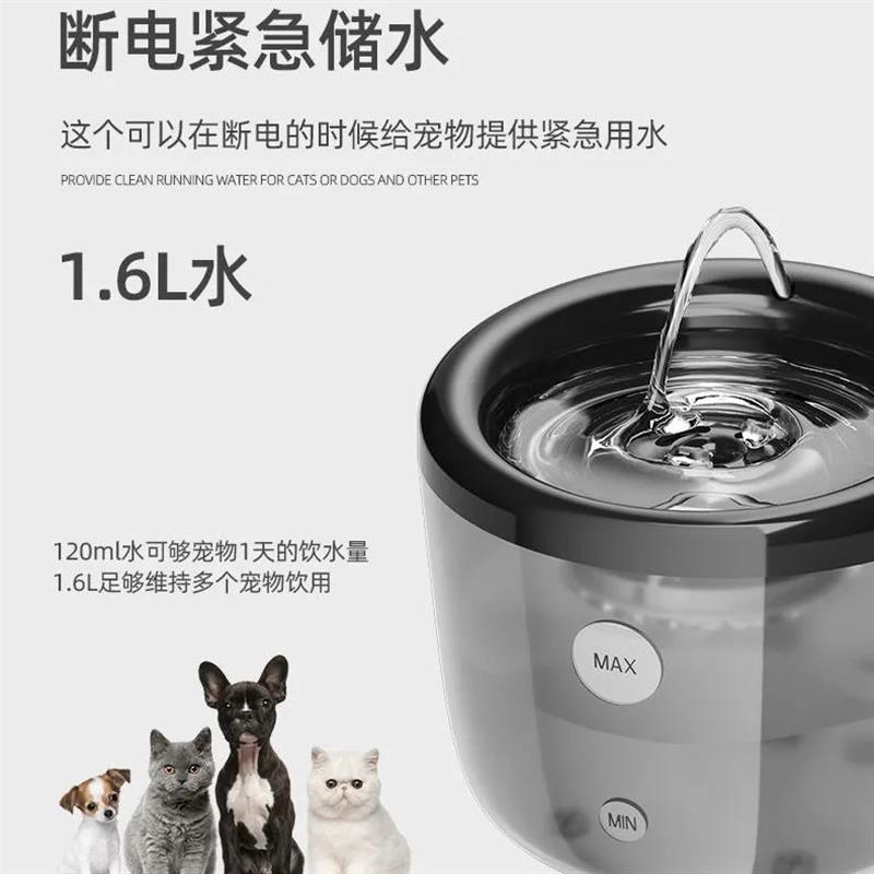 猫咪饮水机宠物自动喂水器循环流动过滤智能恒温加热猫狗兔子喝水