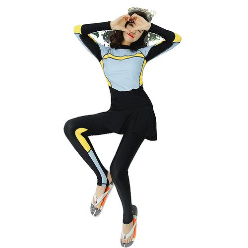 水母服防晒泳衣浮潜衣潜水服专业连体分体女长袖长裤裙式全身游泳