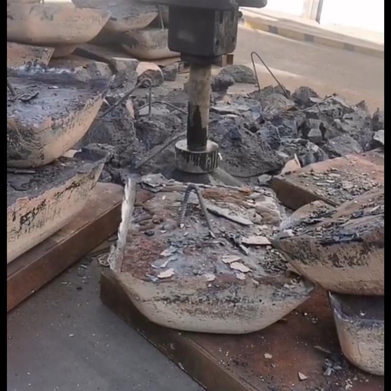 挖土机破碎锤钎杆大头蘑菇头爆钢筋专用怪手配件68钎杆之140钎杆