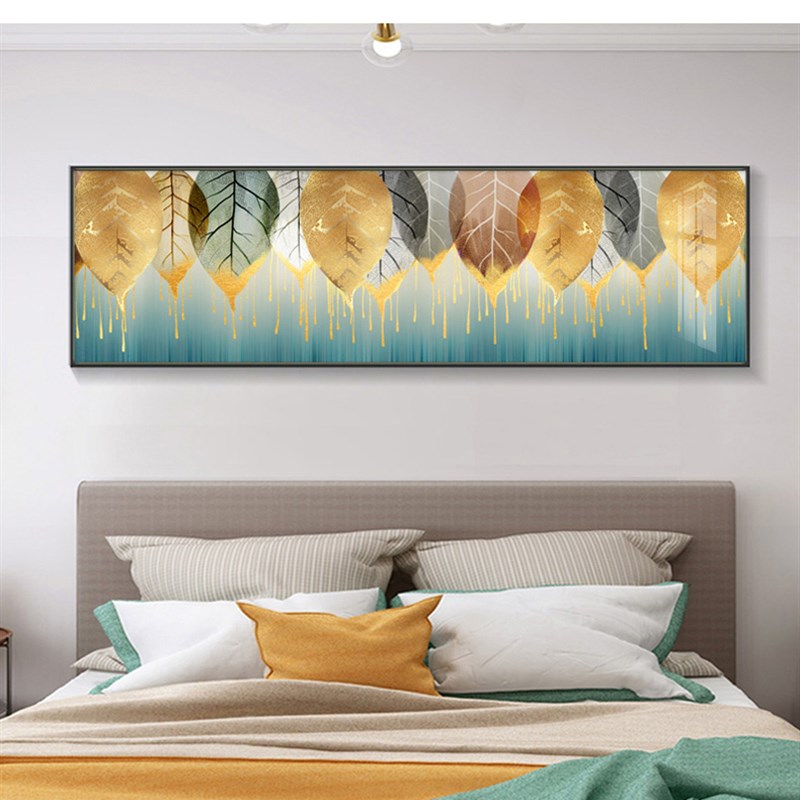 小清新植物卧室床头装饰画抽象简约温馨房间挂画客厅沙发背景墙画