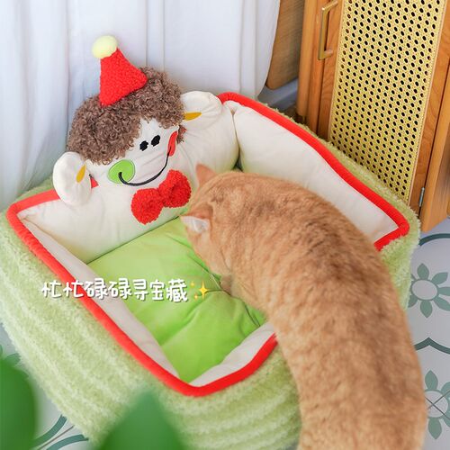 CUL猫窝狗窝冬季冬天保暖可拆洗四季通用沙发泰迪超级大网红猫窝