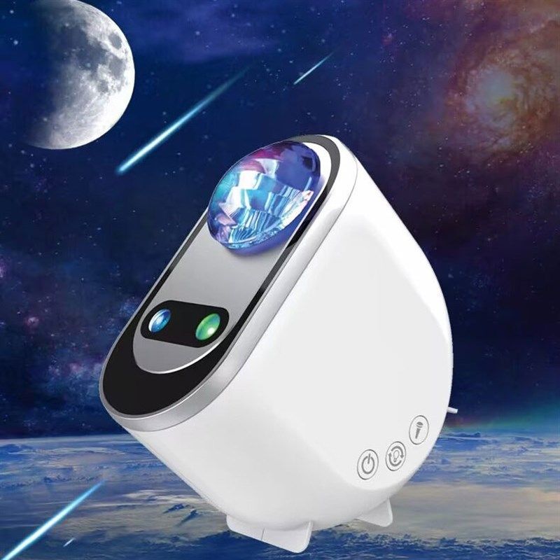 北极光投影灯星空灯儿童礼物客厅卧室月亮氛围水波纹夜灯浪漫网红