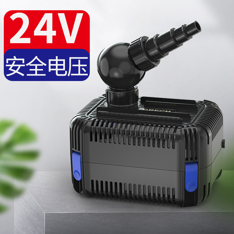 格池低压抽水泵直流潜水泵鱼池过滤泵24V泳池循环水帮浦换水泵