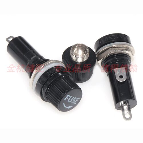 电源保险丝座/玻璃保险 FUSE管座5*20 6X30mm熔断器安全管 电压管