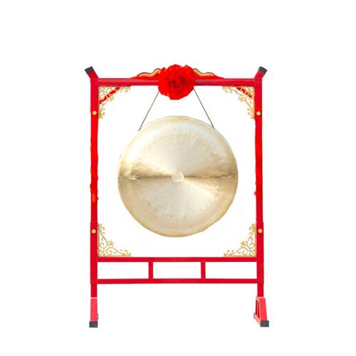 响铜锣开业庆典传统手工铸造防汛抗洪抛光抄锣大锣架子立式开道锣