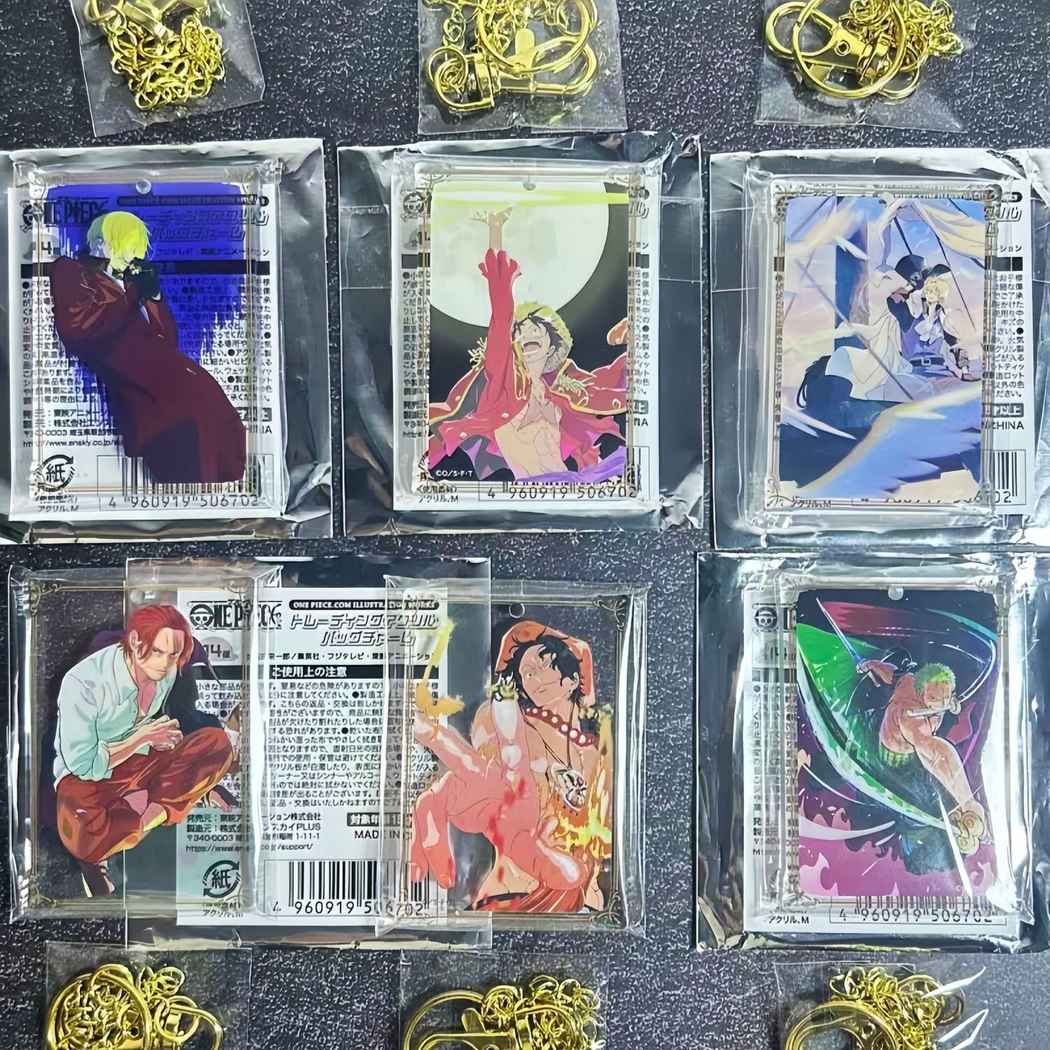 日版现货 海贼王草帽屋生日插画亚克力挂件 路飞 山治挂件 有原袋图片