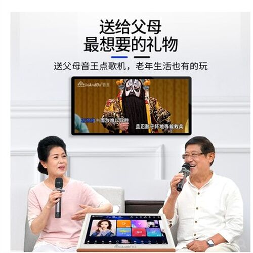 音王点歌机电容触摸屏一体机 家用语音点歌卡拉oK点唱机
