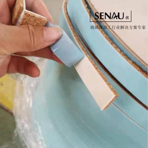 卷式玻璃静电软木垫片 运输保护缓冲 机用软木垫片自动贴软木垫片