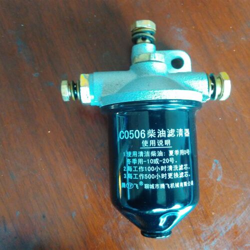柴油滤杯 柴滤器 柴油滤清器总成 含滤芯 燃油过滤杯 时风发动机