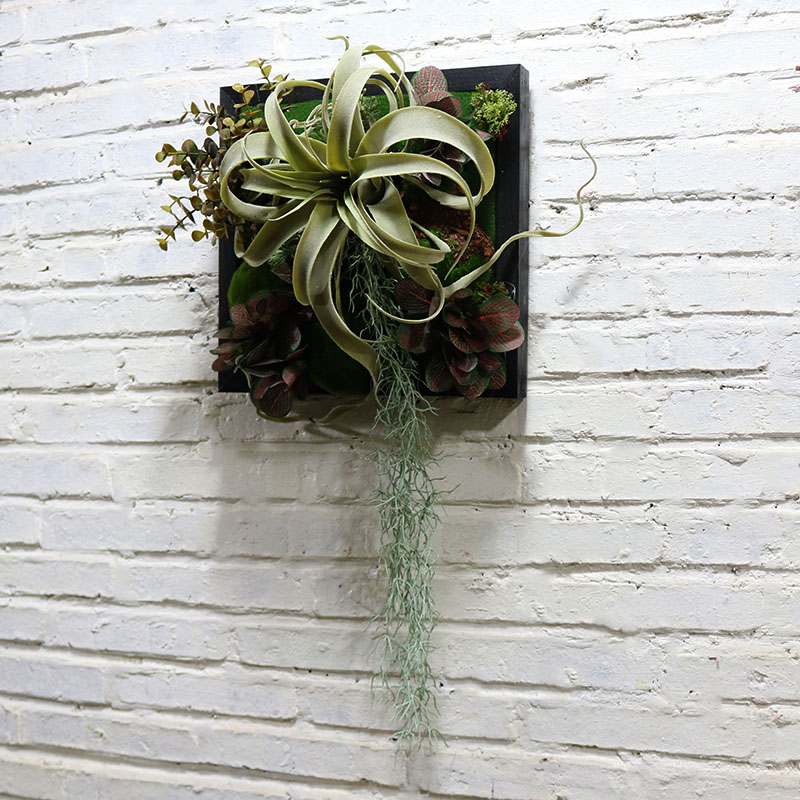壁挂大小墙壁装饰定制北欧餐厅创意做旧绿植田园壁饰挂画空气草