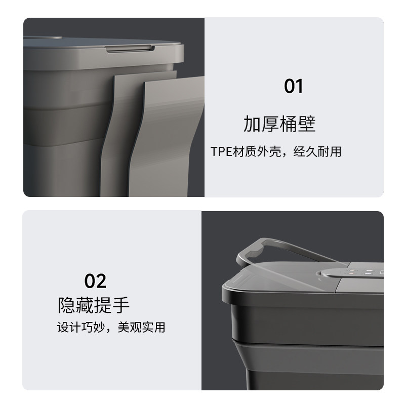自动按摩可折叠式气泡脚桶电动足浴盆家用恒温加热全自动按摩智能