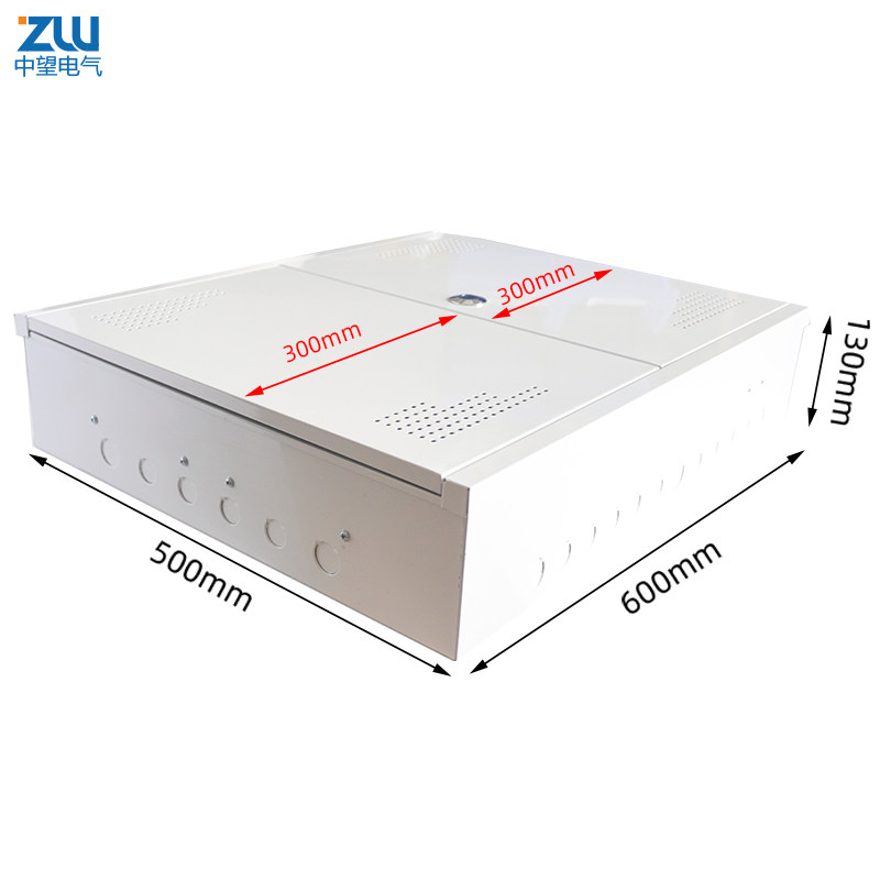 双开门多媒体集线箱弱电箱明装家用网络布线信息箱600x500挂墙式