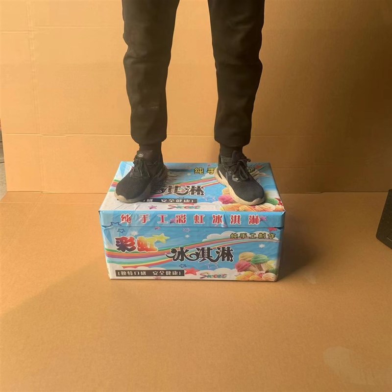 网红七彩手工冰淇淋机商用摆摊流动推车彩虹冰淇淋甜筒冷饮保温箱