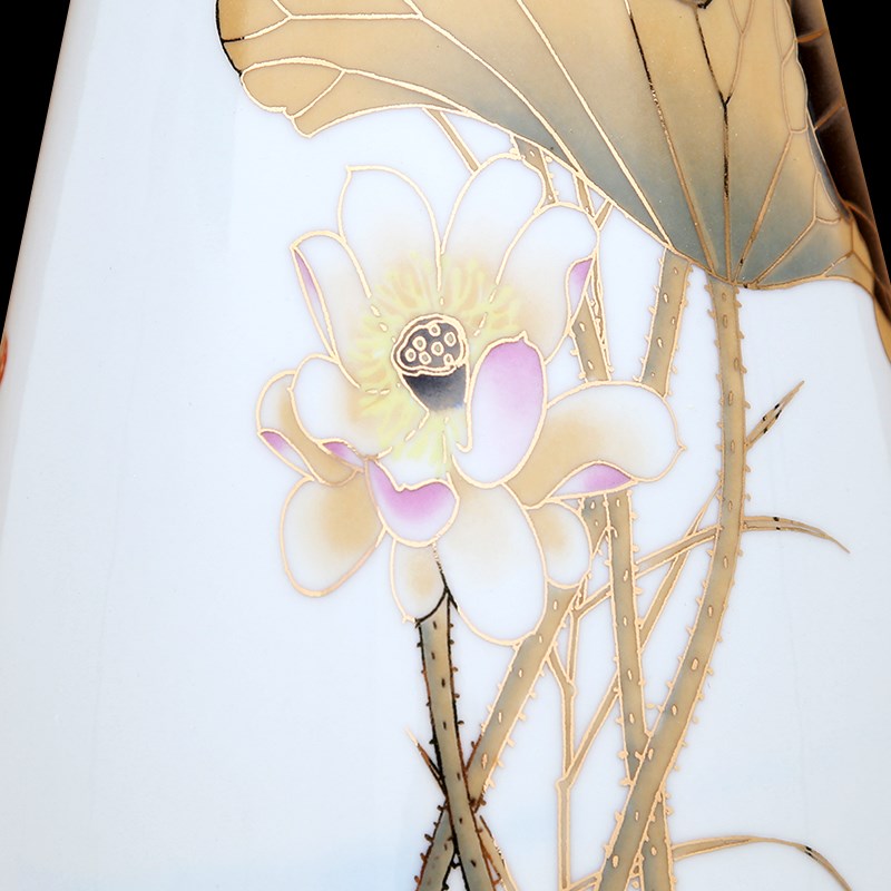 景德镇陶瓷器花瓶花艺办公室摆件工艺品家居客厅电视柜玄关装饰品