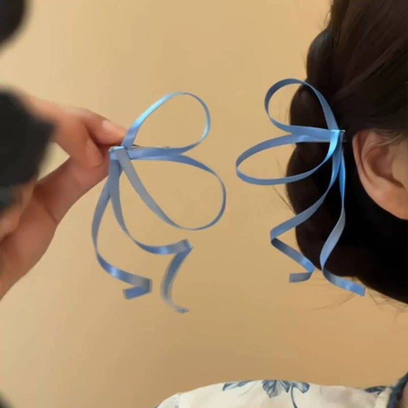 反重力国风超仙蝴蝶结发夹女侧边夹子刘海发卡新中式古风汉服发饰