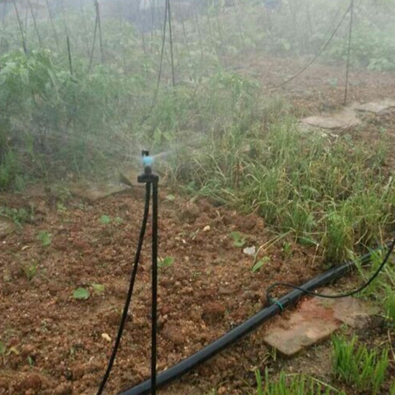 大棚菜地花园灌溉浇水农田自动喷灌喷淋地插纤维杆旋转喷头系统