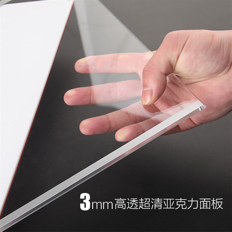 亚克力卡槽A4插槽公告栏插纸盒子教师教练简介展示架A3透明展示盒