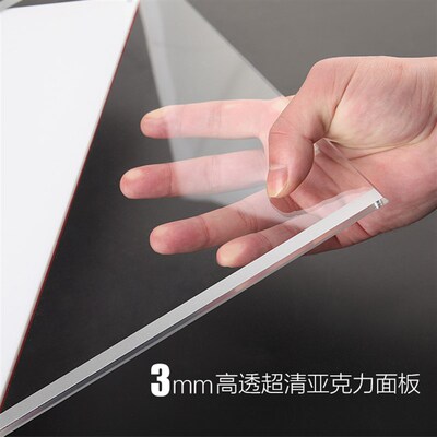 亚克力卡槽A4插槽公告栏插纸盒子教师教练简介展示架A3透明展示盒