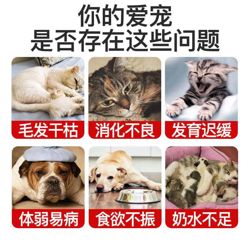 菩施康发育宝猫咪狗狗宠物幼成年猫助消化促发育肠道吸收食欲不振