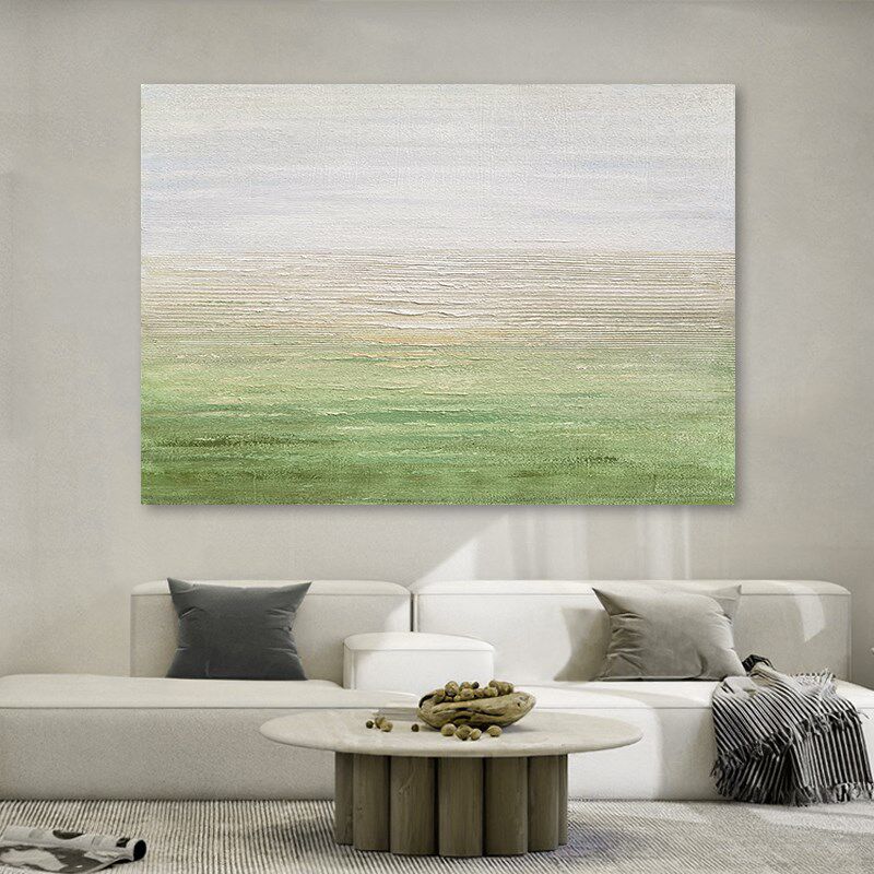 FT.ART大芬油画村客厅装饰画《漫步人间》手绘抽象沙发背景墙挂画