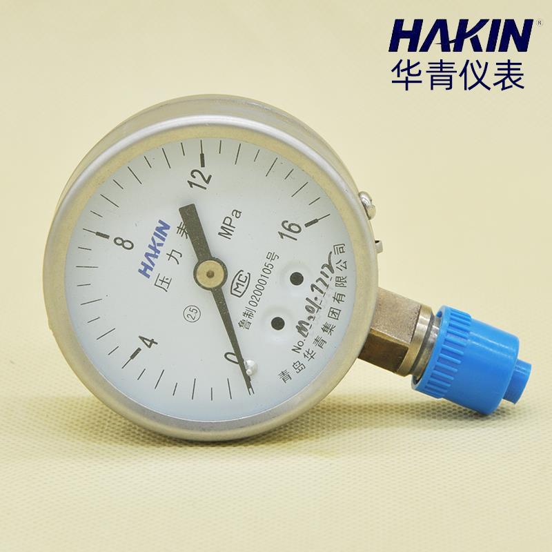 青岛HAKIN/华青不锈钢压力表Y-60H耐高温防腐蒸汽锅炉1.6mpa