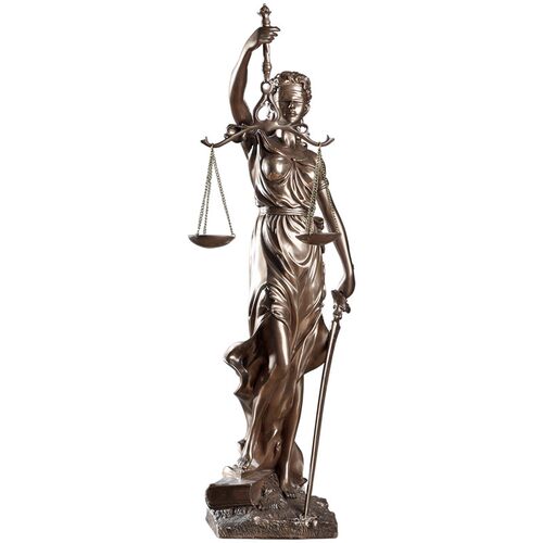 北欧复古正义天平女神像天使人物雕塑摆件律师事务所模型艺术装饰
