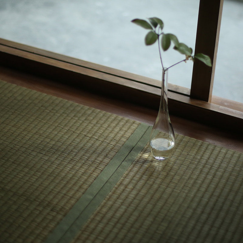 六合堂日式玻璃禅意花瓶 插花水培花器 鹤首细颈观音瓶玉净瓶