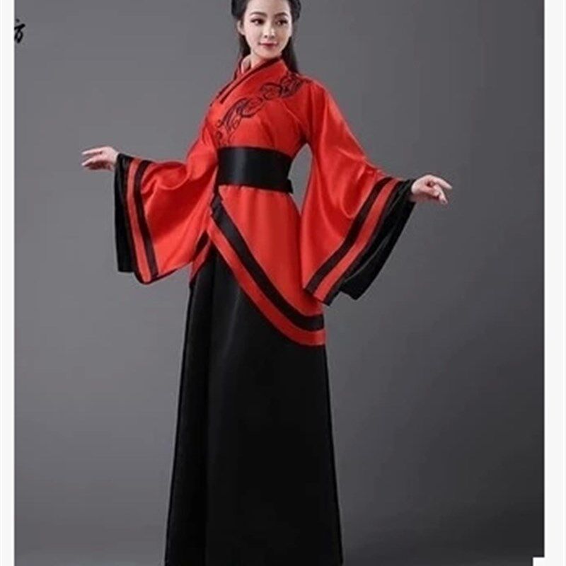 新款汉服古装表演服舞台演出服女装正规曲裾汉服改良唐装女款古装