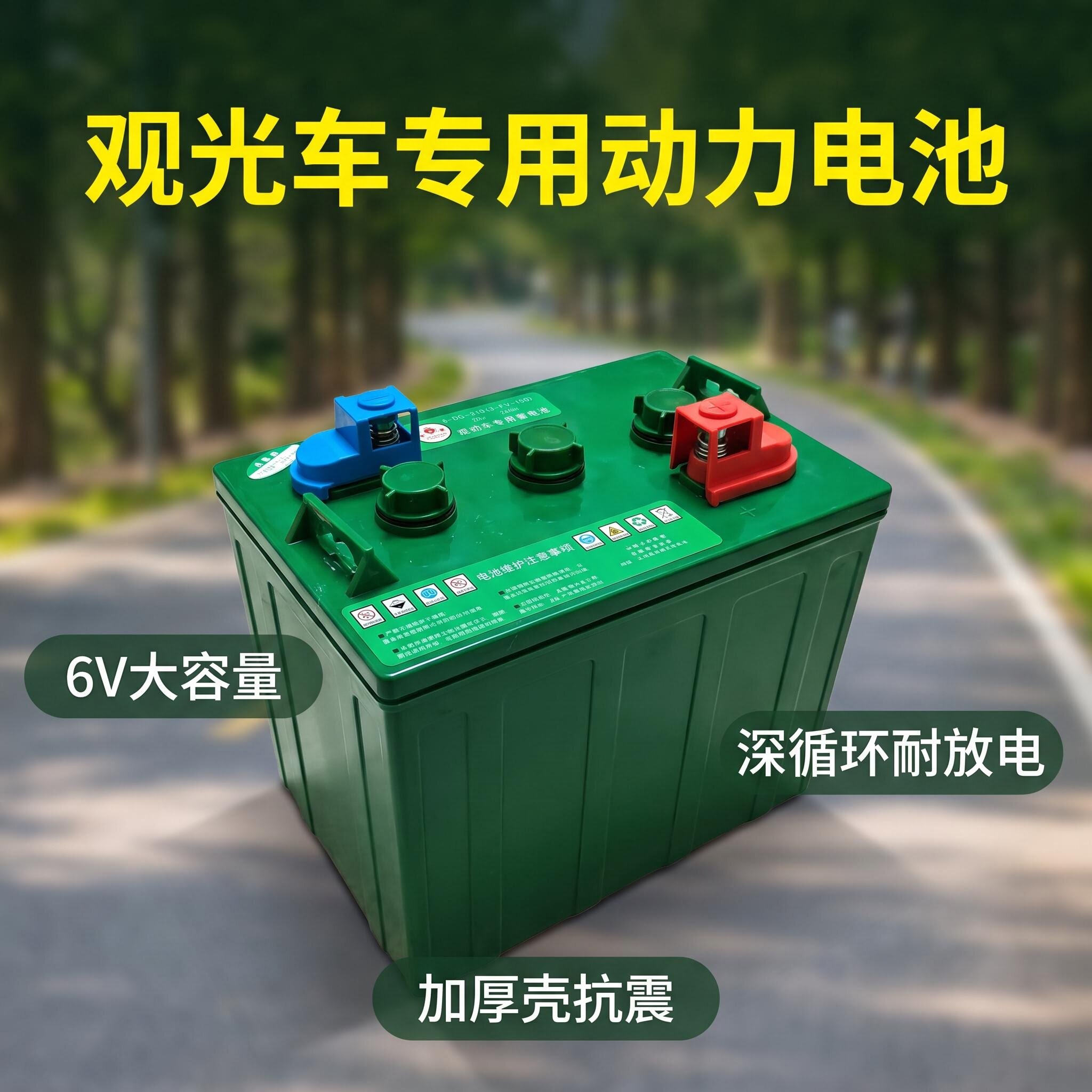 艾瑞思观光车用蓄电池续航持久