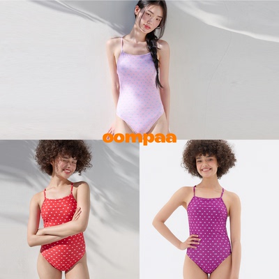 OOMPAA专业竞速泳衣字母标志系列