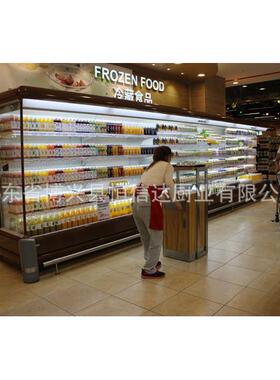 风幕柜水果保鲜柜商用冰箱立式饮料冷冰柜麻辣烫点菜柜冷藏展示柜