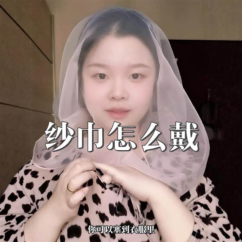 天津大姨防柳絮过敏面罩纱巾户外骑行防杨絮蚊虫网纱彩色雪纺丝巾