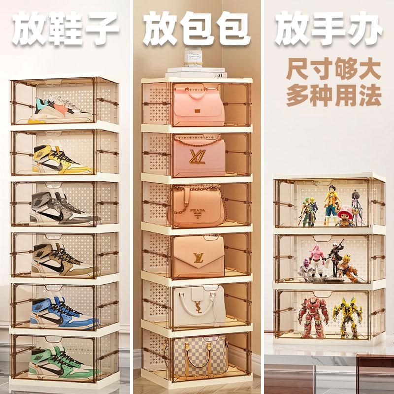 拉伸鞋柜免安装一体式折叠鞋架小窄门口封闭装鞋子收纳柜一拉就用图片