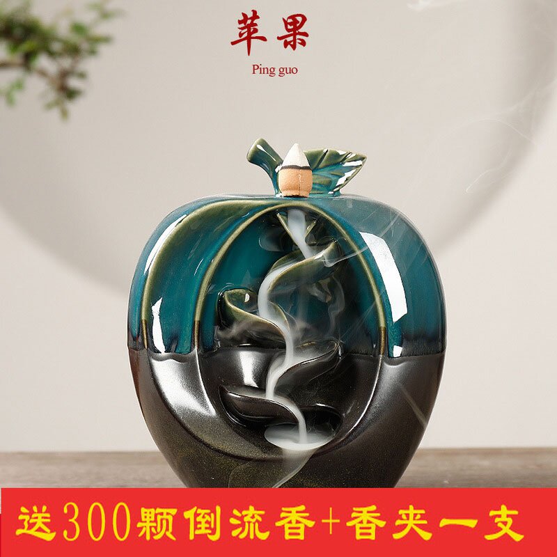 倒流香炉创意摆件家用招财镇宅室内高山流水下沉香安神香薰倒香流