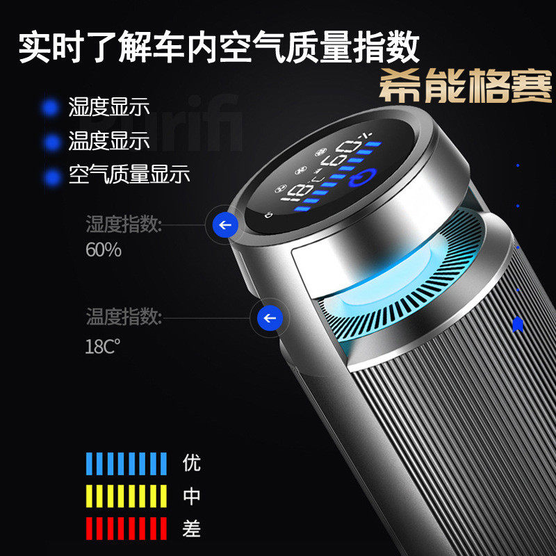 智能负离子车用氧吧多功能车载空气净化器汽车内消除烟异味甲醛
