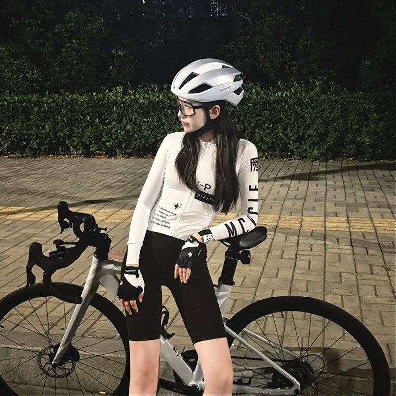 骑行服套装双箭头骑行裤女款2025新款春夏季公路自行车背带短裤男