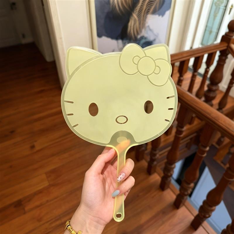 可爱小猫扇子便携式高颜值手摇扇夏季降温蒲扇家用结实耐用可水洗
