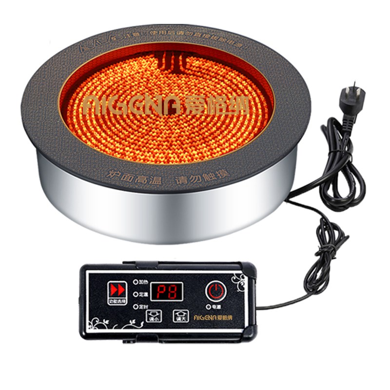 火锅钛晶板电陶炉下沉烧烤炉光波炉328/245嵌入式大功率3000W