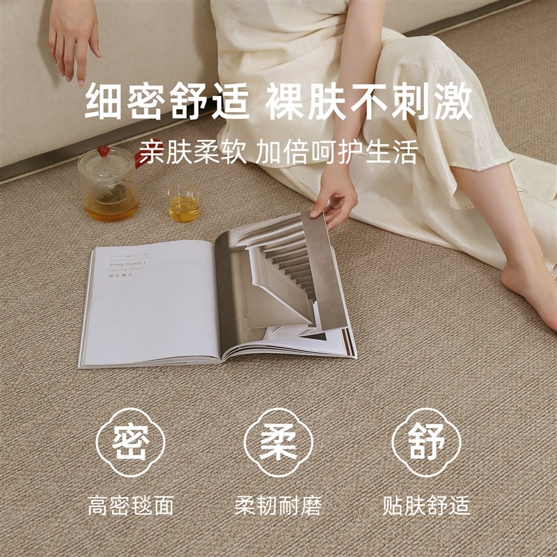 地毯客厅新中式2024新款免打理家用床边地垫房间防水茶几毯大面积