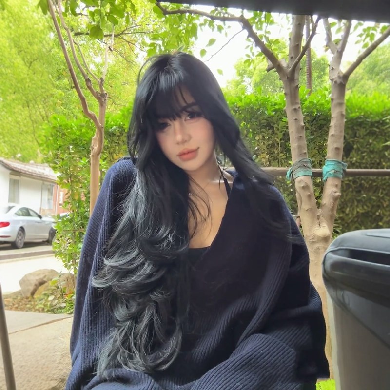 欧罗拉超长假发女自然黑色大波浪森系法式层次长卷发慵懒整顶头套