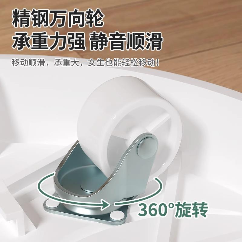移动花盆托盘带轮加厚底盘垫底座隐形轮盆栽滑轮滚轮万向轮接水盘