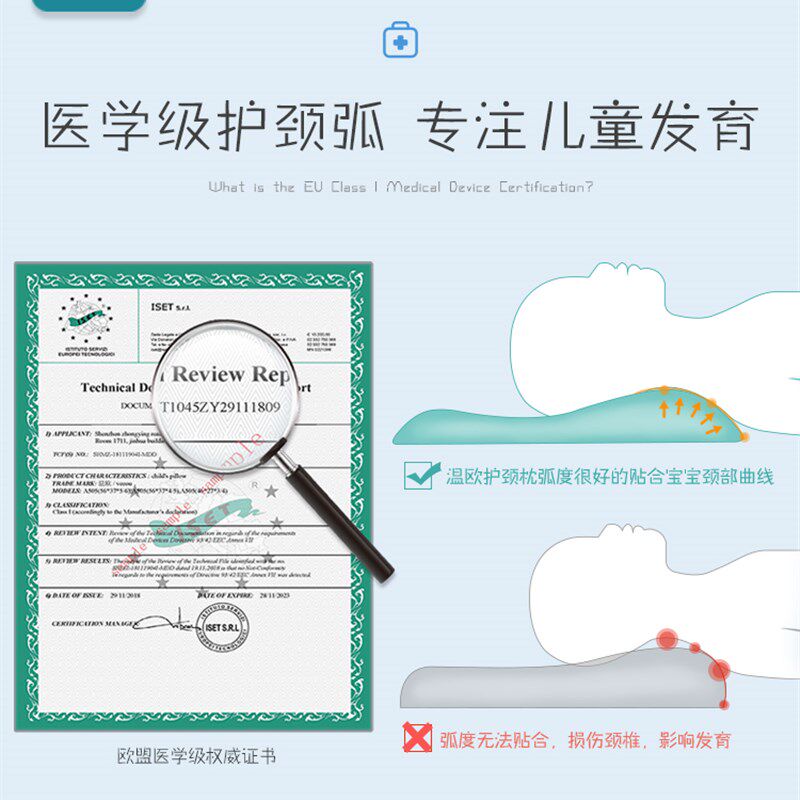 婴儿枕头宝宝儿童枕头四季通用1一2幼儿3-6岁个月以上专用记忆枕