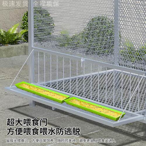 加粗大号养殖笼折叠鸭笼鹅笼狗笼自动滚蛋鸡笼农村自动清粪鸡笼子